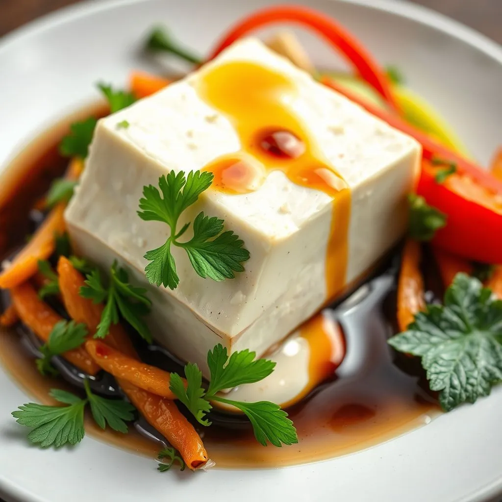 recette sale tofu soyeux