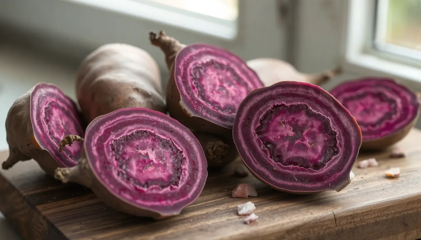 recette patate douce violette